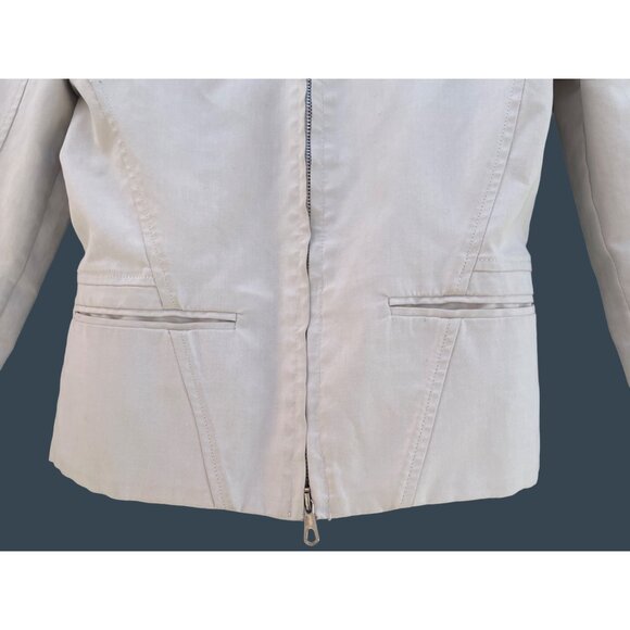 Moncler Women's Size 0 / Small S White fitted Short Jacket - Picture 5 of 16